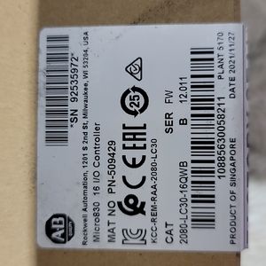New Factory Sealed Rockwell Automations Motor Control #2080-LC30-16QWB